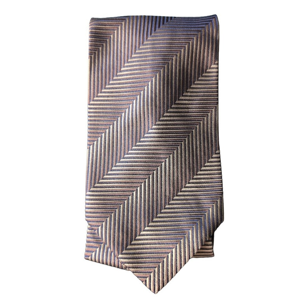 100% Silk Tie Bronze Blue Men's Wearhouse NWT Prom Wedding Homecoming
